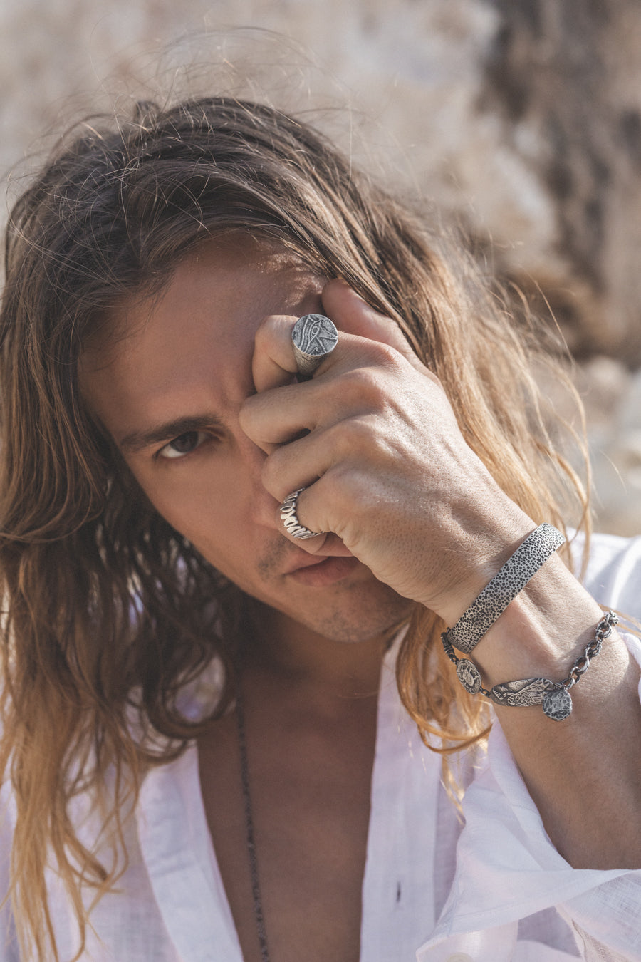 Men's Sand + Stone Cuff