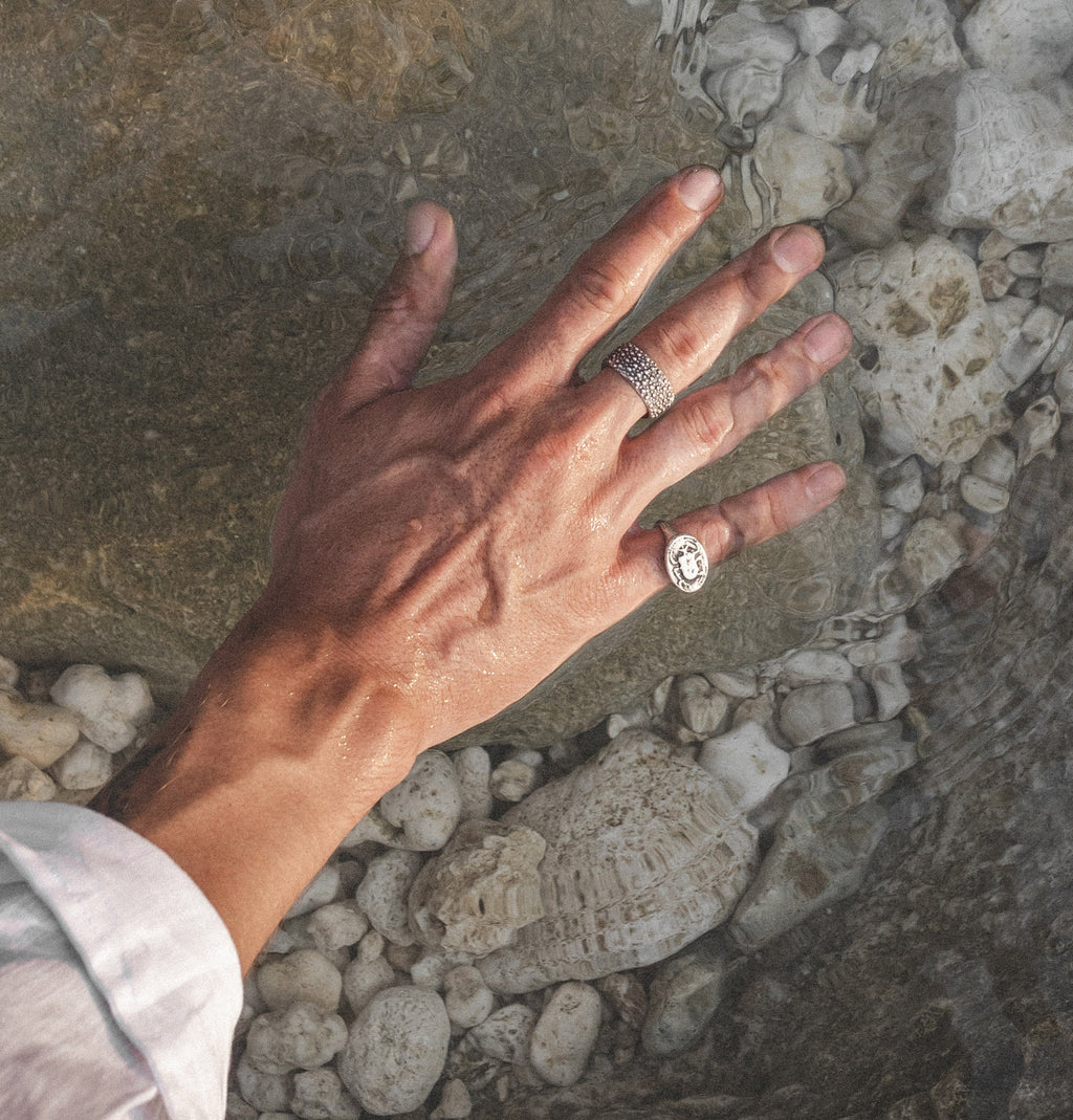 Men's Scarab Pinky Ring