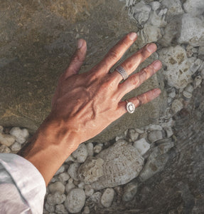 Men's Scarab Pinky Ring
