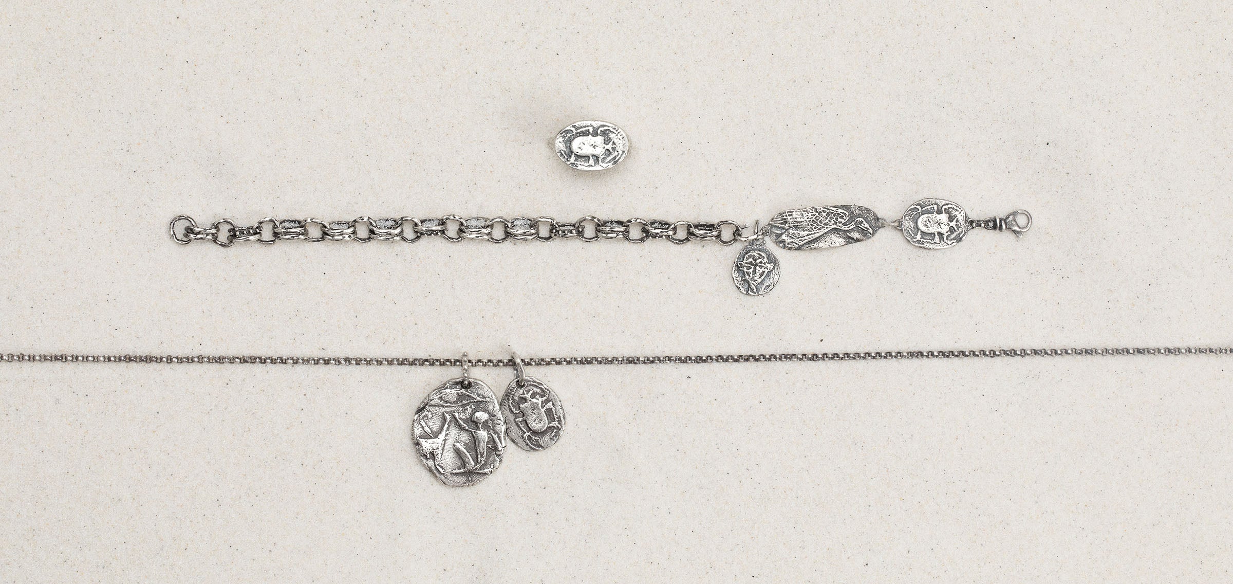 Men's Adoring Eye + Scarab Talismans