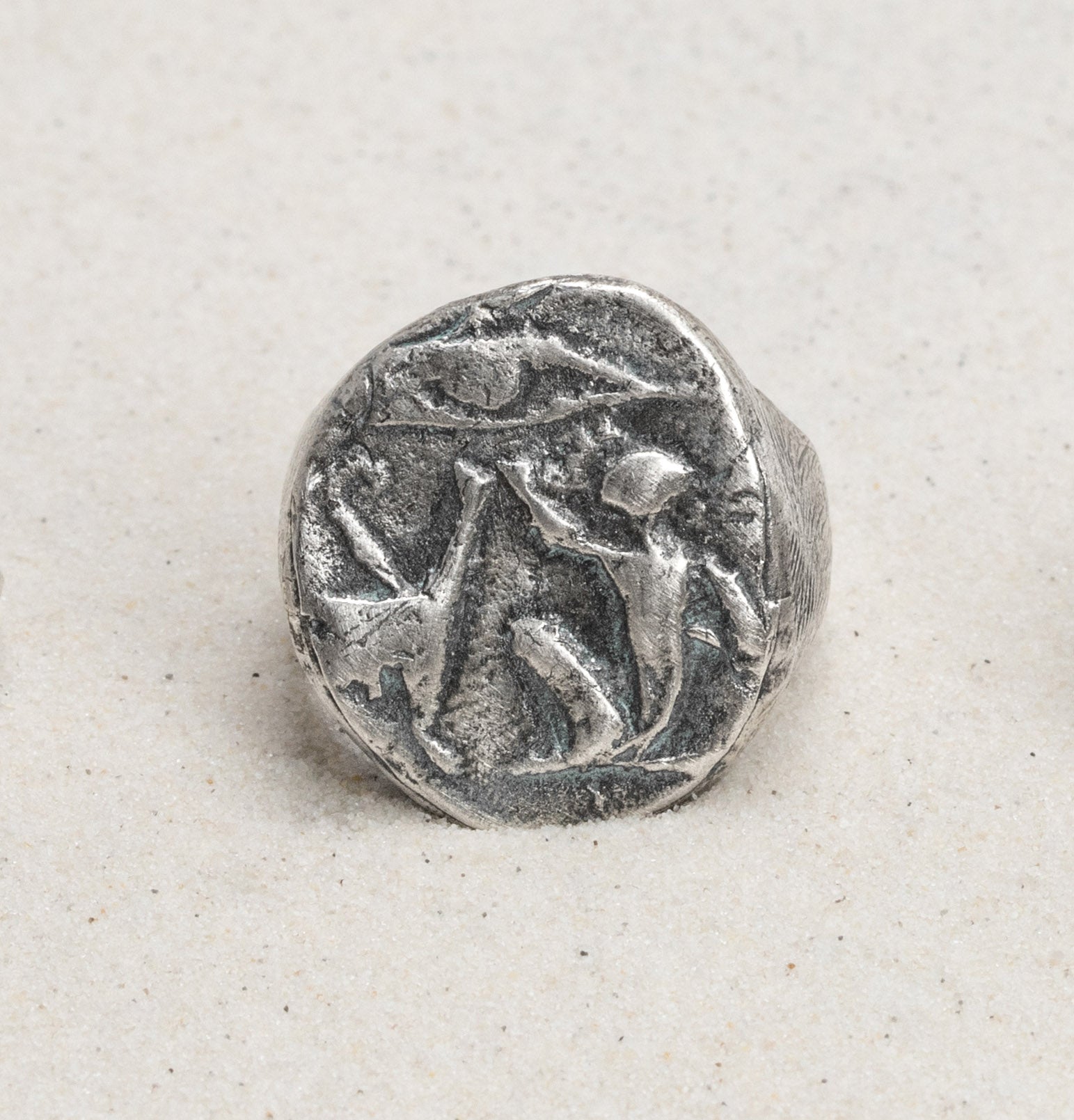 Men's Adoring Eye Signet Ring