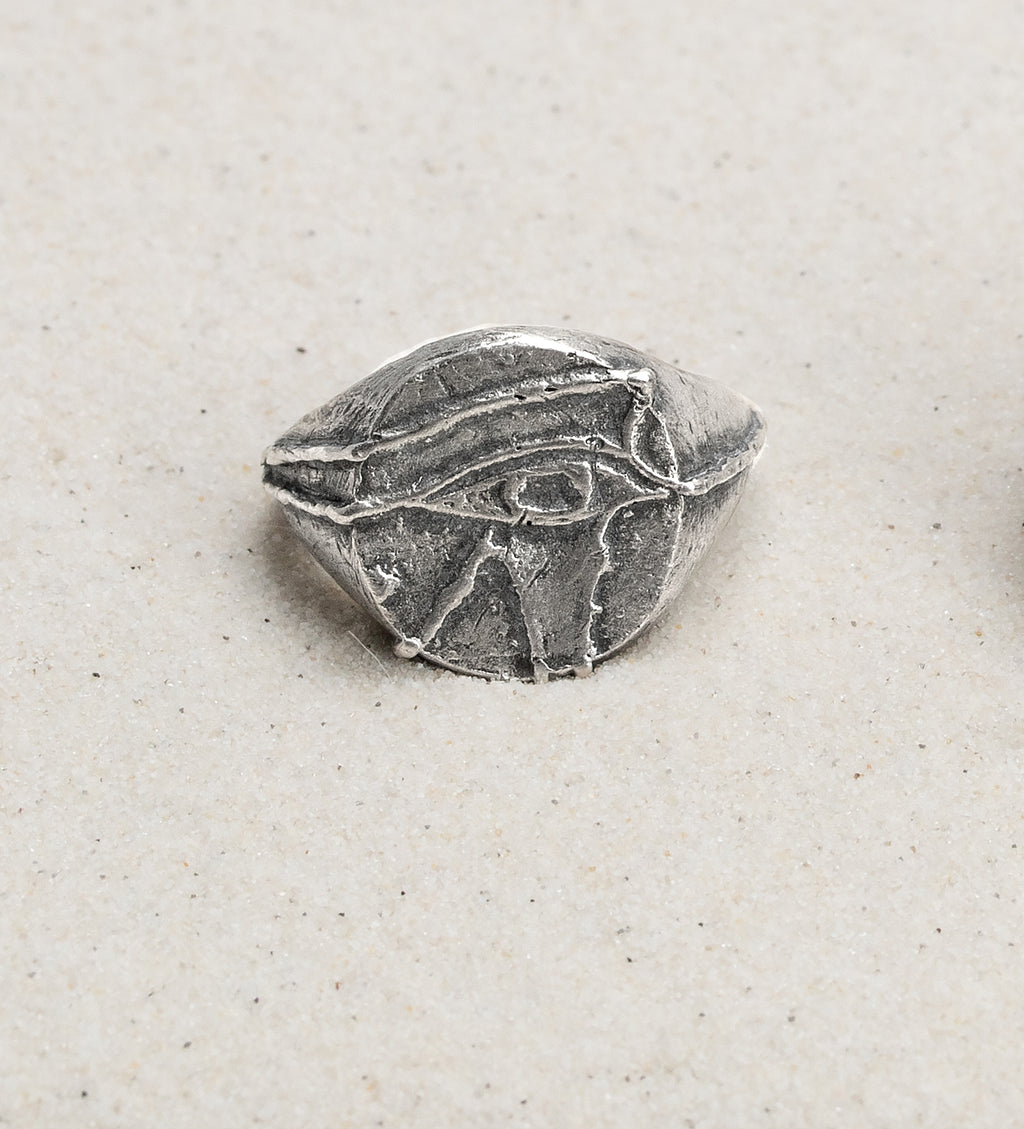 Men's Eye of Horus Signet Ring - Small