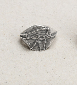 Men's Eye of Horus Signet Ring - Small
