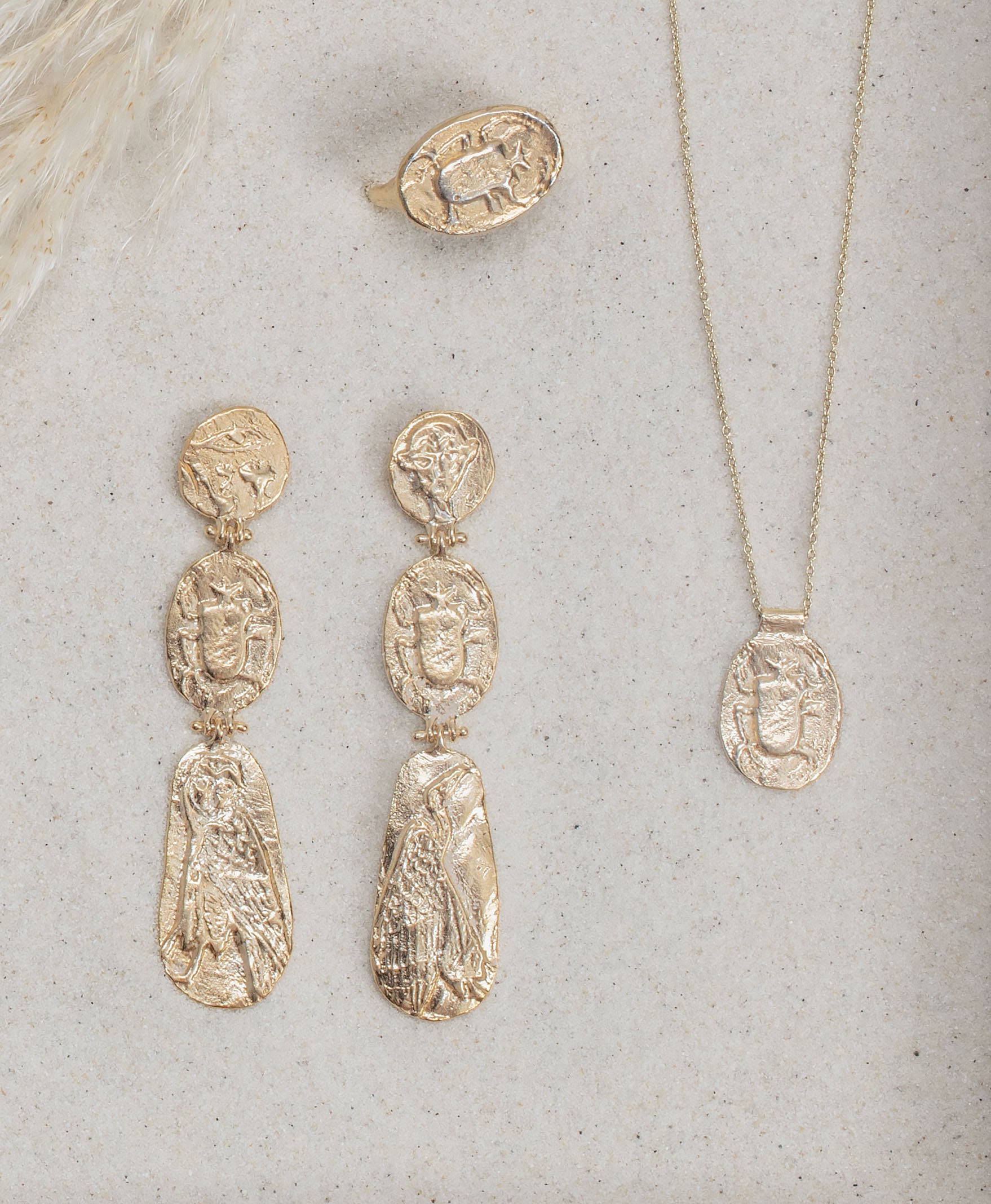 Talisman Trio Dangle Earrings