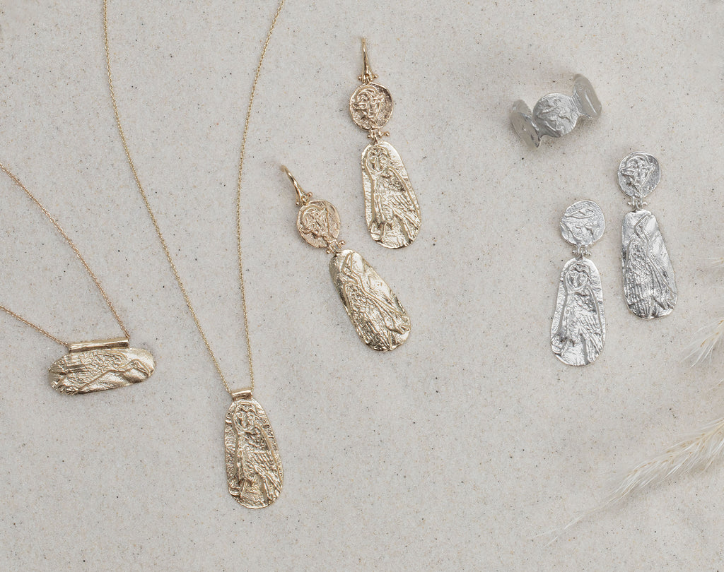 Hieroglyph Dangle Earrings